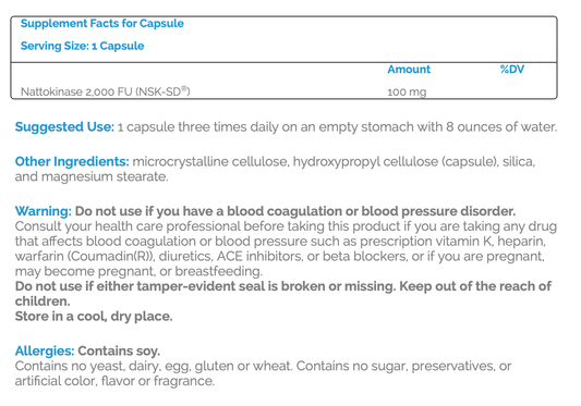 Source Naturals Nattokinase 33mg 90ct - Wellness Overstock