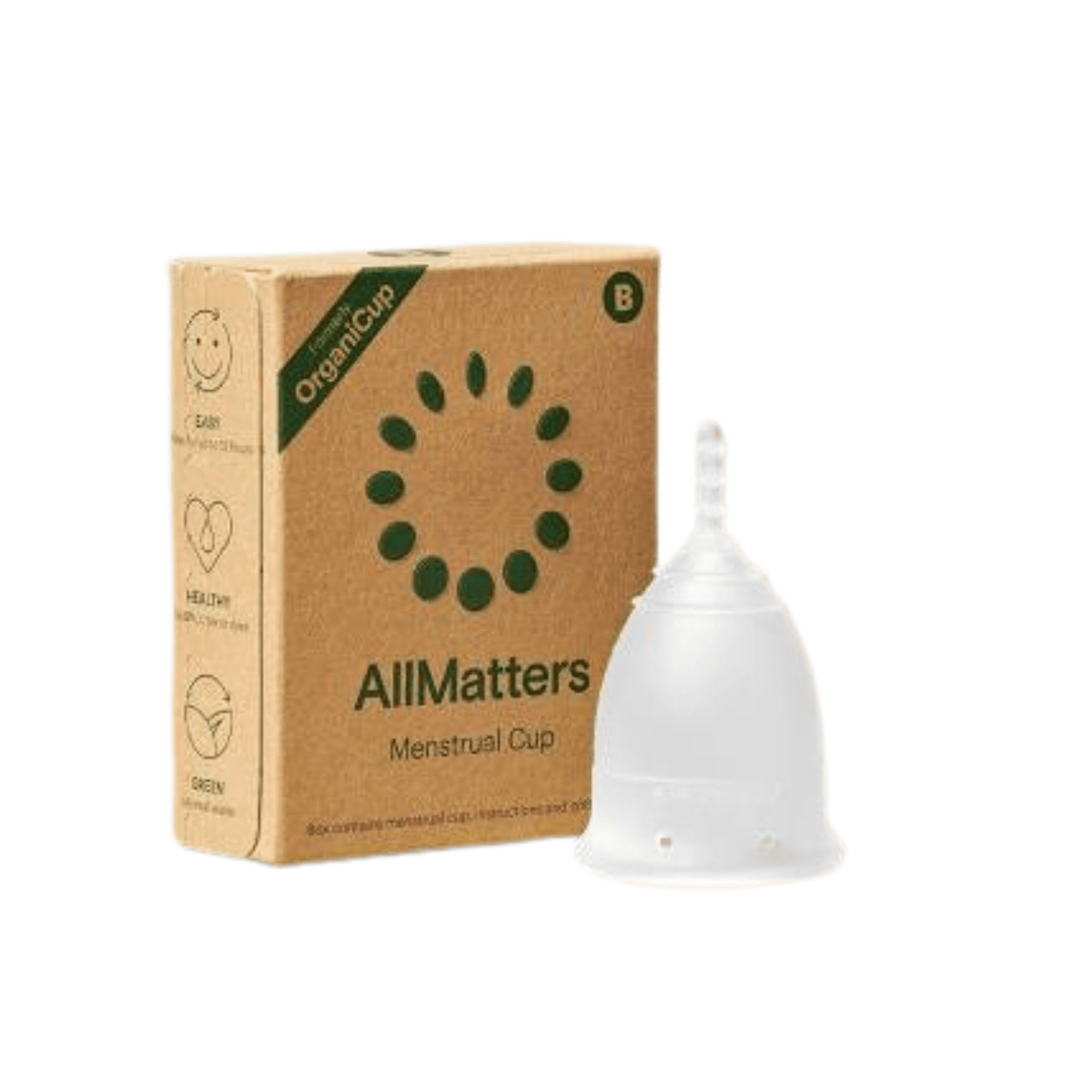 AllMatters Menstrual Cup – Size B | Reusable Period Cup - Wellness Overstock