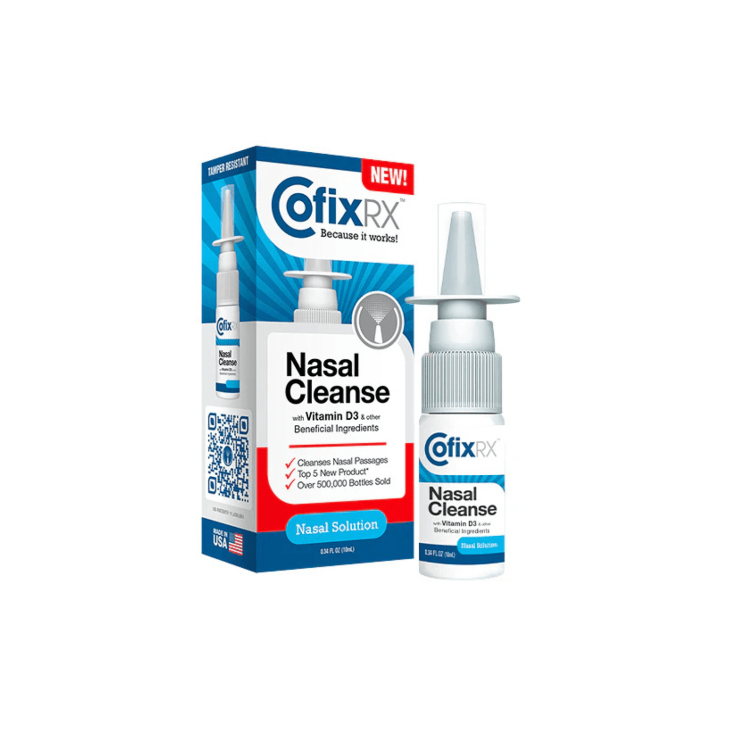 CofixRX Nasal Cleanse .34oz – Povidone - Iodine Nasal Spray - Wellness Overstock