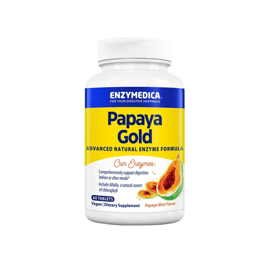 Enzymedica Papaya Gold 120ct – Natural Digestive Enzyme Support - Wellness Overstock