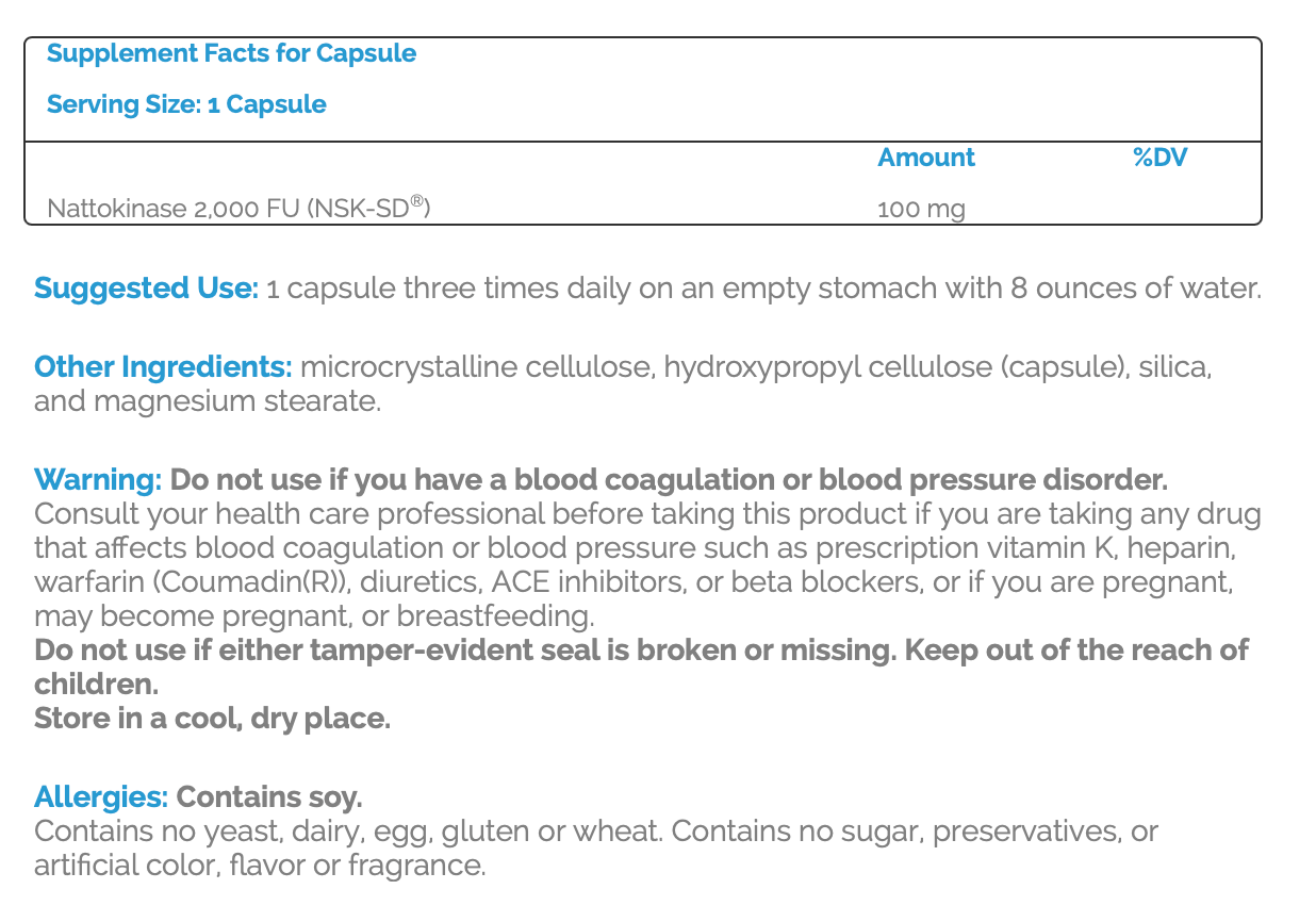 Source Naturals Nattokinase 33mg 90ct - Wellness Overstock