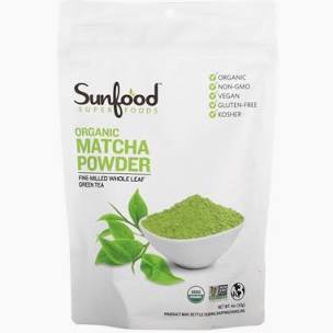 Sun Food Organics - Matcha Green Tea Powder 4oz - Wellness Overstock