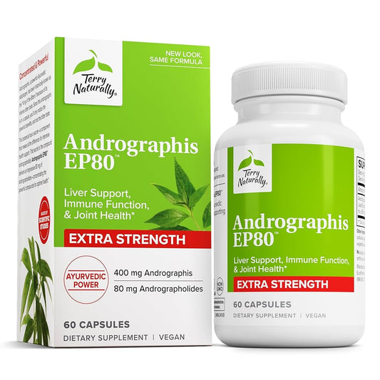 Terry Naturally Andrographis EP80 Extra Strength 60ct - Wellness Overstock